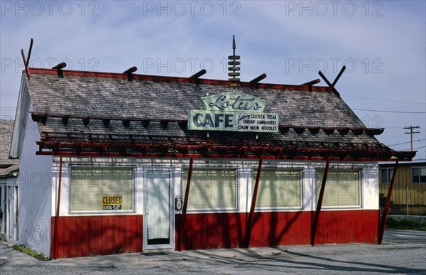 1980s America -   Lotus Cafe, Brigham City, Utah 1980