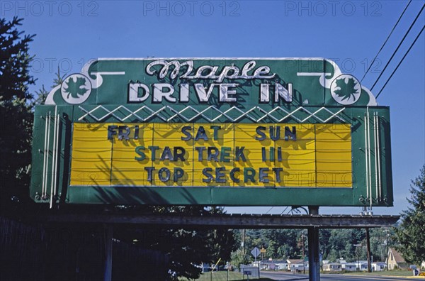 1980s America - Maple Drive-In, Indian Orchard, Pennsylvania 1984