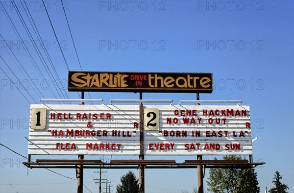 1980s America - Starlite Drive-In, Medford, Oregon 1987