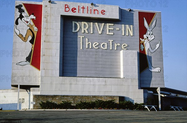 1980s America - Beltline Drive-In, Grand Rapids, Michigan 1982