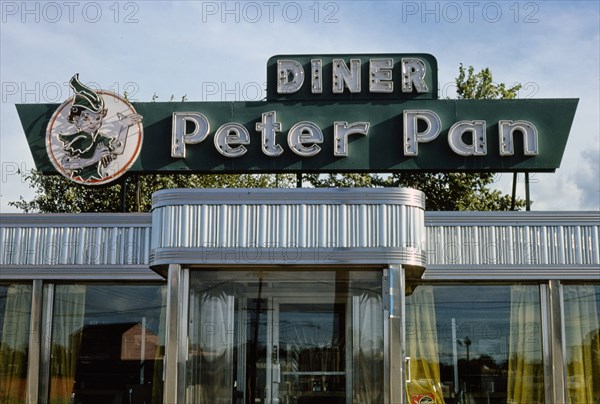 1970s America -   Peter Pan Diner, Danbury, Connecticut 1978