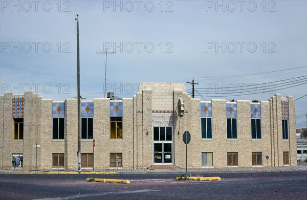 1970s United States -  American Legion Building, Pine Street, Garden City, Kansas 1979