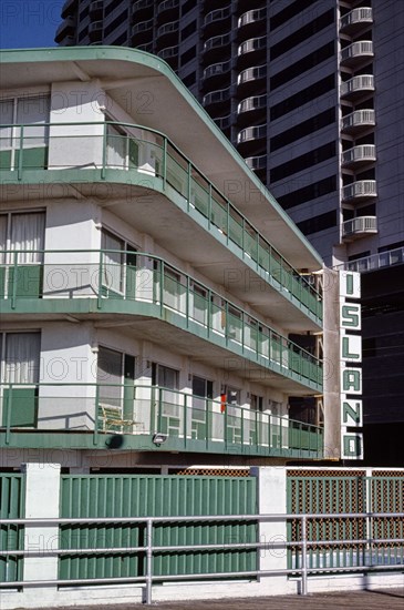1980s United States - Island Motel, Atlantic City, New Jersey 1985