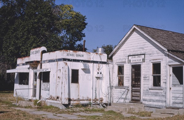 1990s America -   Jewel Diner & Dining Room, Mullen, Nebraska 1993