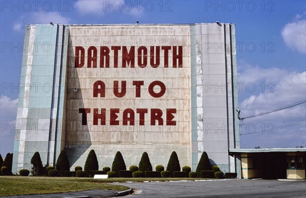 1980s America - Dartmouth Auto Theater, Dartmouth, Massachusetts 1984