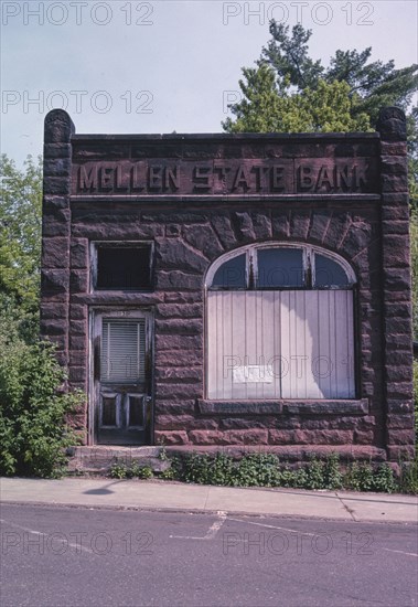 2000s United States -  Mellen State Bank, Main Street, Mellen, Wisconsin 2003