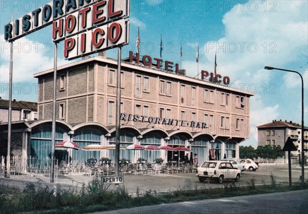 Ristorante Hotel Pico in Mirandola, Italy ca. 1970