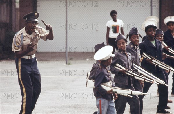 1973 - The Kadats Of America, Chicago's Most Loved Young Black Drill Team, Are Shown Performing On A Sunday Afternoon, 08/1973