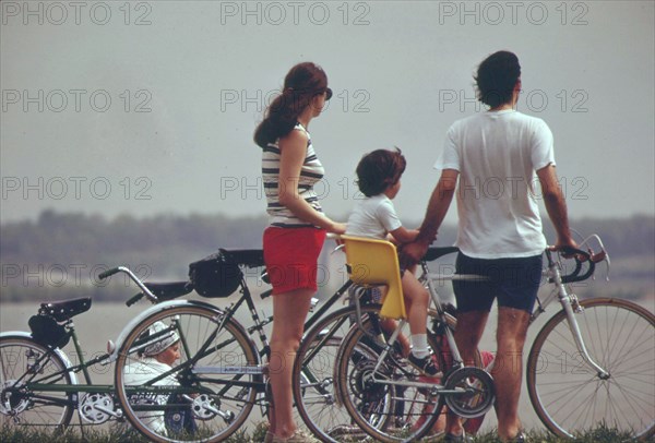 On The Bicycle Path Along The George Washington Parkway Which Is In The Glide Path To National Airport, April 1973