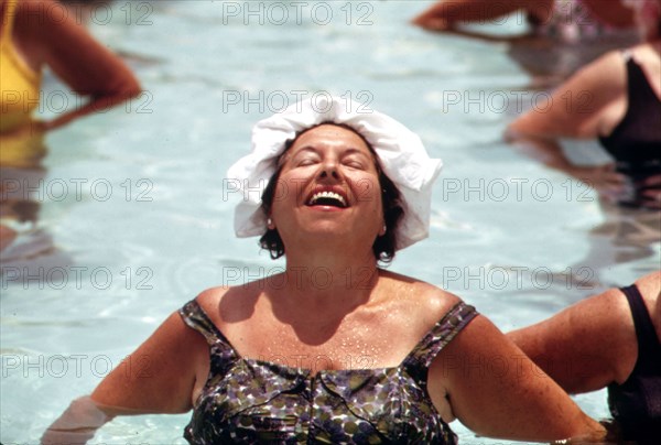 Organized Daily Exercises at the Century Village Retirement Community in West Palm Beach ca. 1975