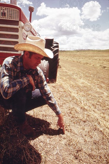 The John Redding Ranch in Sarpy Basin is threatened by strip-mining activities of the Westmoreland Coal Company, 061973 Billings, MT area