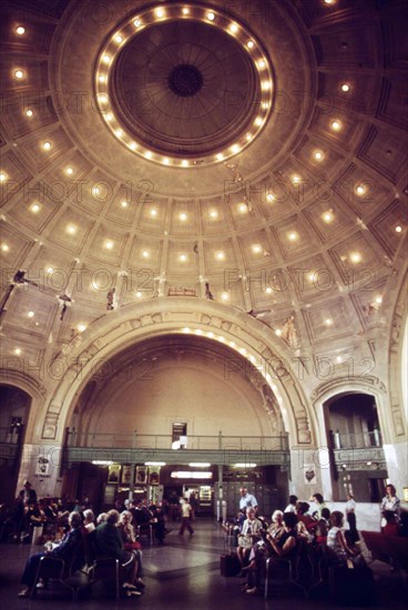 Interior of the Tacoma, Washington train depot, July 1974