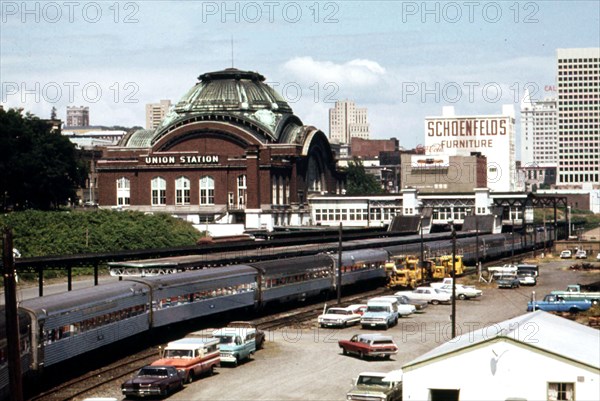 The Coast Starlight passenger train at the Tacoma, Washington depot, July 1974