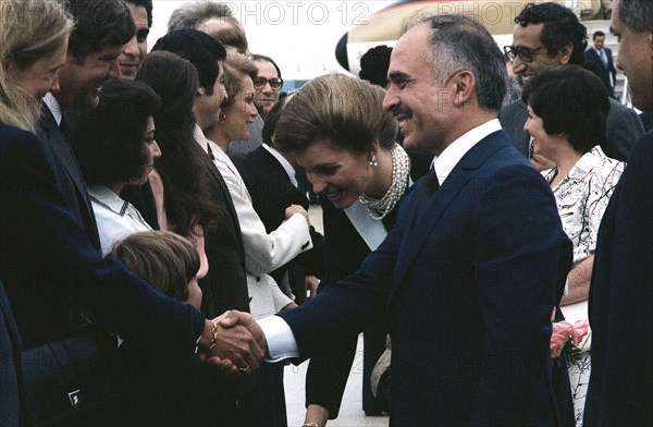 King and Queen Hussein Bin-Talal of Jordan