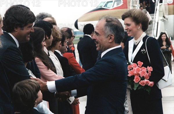 King and Queen Hussein Bin-Talal of Jordan