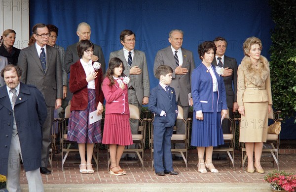 Guests attending a Medal of Honor award ceremony