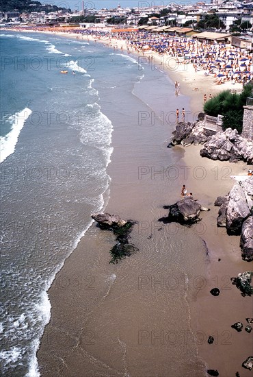 A view of the beach in Italy