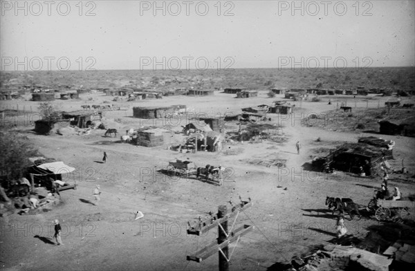 Maya Indian Camp in Constitutionalist Army Quarters, Mexico ca. 1910-1915