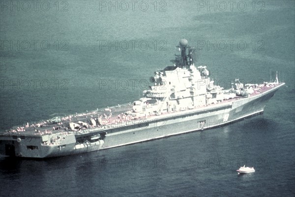 Soviet guided missile V/STOL aircraft carrier KIEV