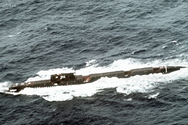 Soviet Echo II class nuclear-powered cruise missile submarine