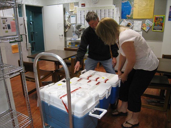 Oil Spill Samples Arrive from Louisiana ca. May 2010