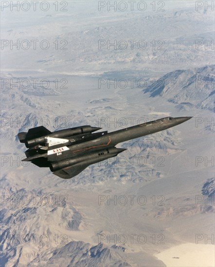 Linear Aerospike SR-71 Experiment (LASRE) first flight ca. 1997