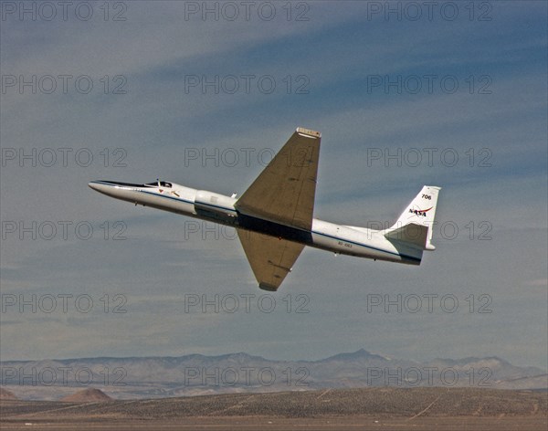 Lockheed ER-2 high altitude research aircraft in flight