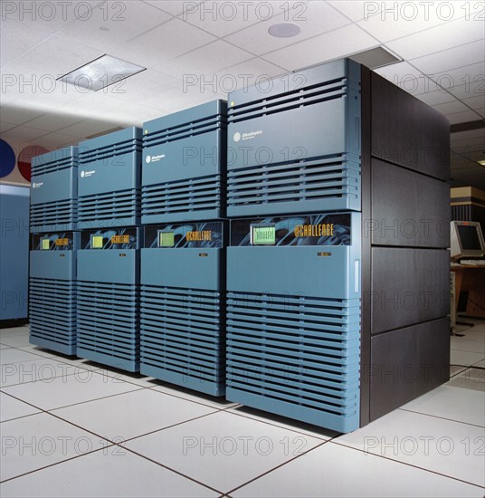 N-258 NAS (Numerical Aerodynamic Simulation) Computers - Silicon Graphics Power Challenge ca. 1997