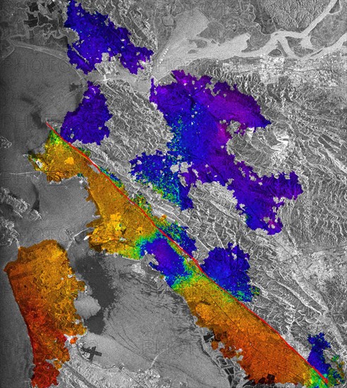 Hayward Fault, California Interferogram