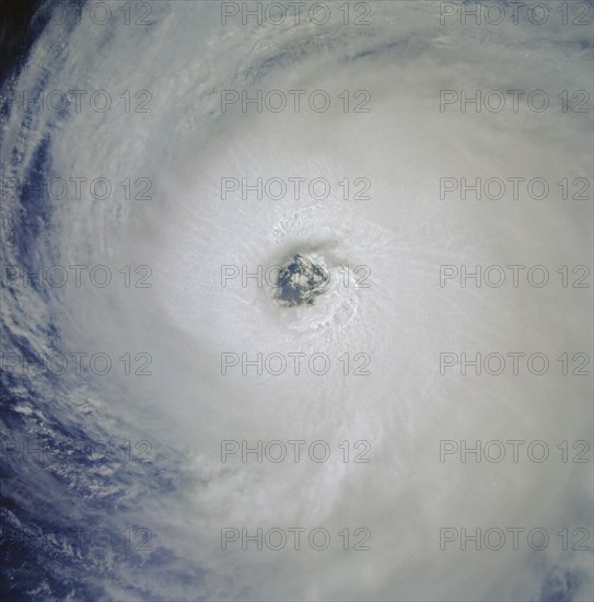 Down Through the Eye of Hurricane Fefa, Pacific Ocean