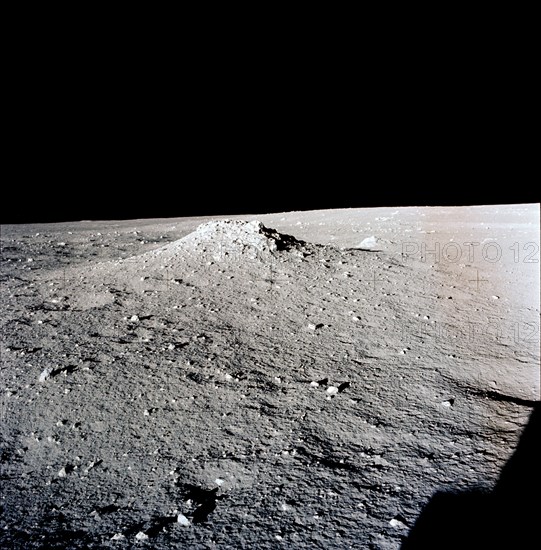 Apollo 12 Mission image - View of lunar surface mound