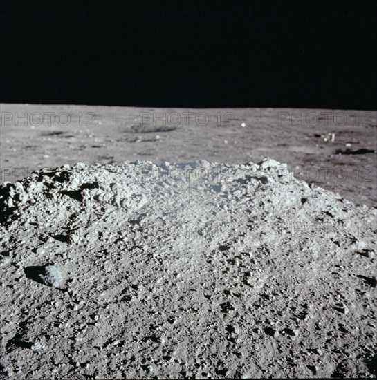 Apollo 12 Mission image - View of lunar surface mound