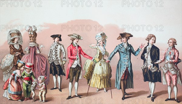 French fashion from the time of Louis XVI