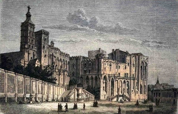 der Papstpalast in Avignon