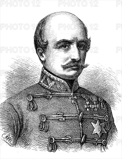 Joseph Count Jelacic of Buzim (* 16 October 1801; † 19 May 1859) was a general and Ban of the Kingdom of Croatia and Slavonia / Joseph Graf Jelacic von Buzim (* 16. Oktober 1801; † 19. Mai 1859) war ein Feldherr und Ban des Koenigreich Kroatien und Slawonien