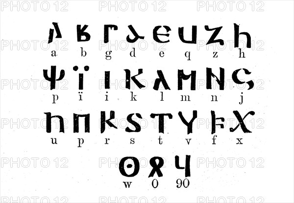 The Gothic alphabet