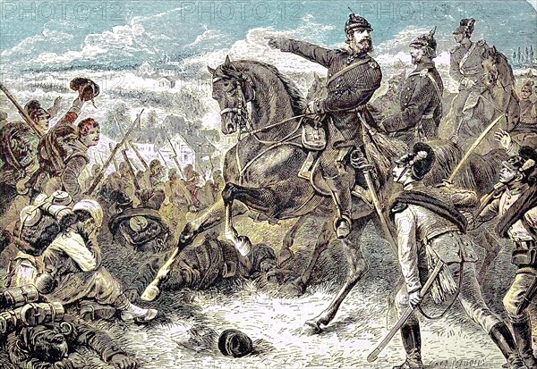 The Crown Prince in the Battle of Woerth on 6 August 1870