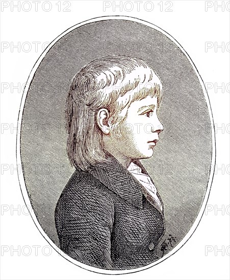 Picture of Prince Wilhelm when he was nine years old
