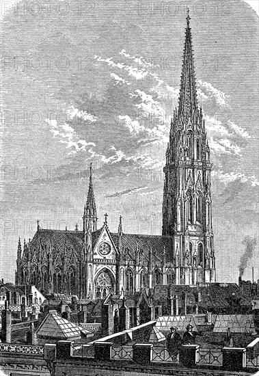 The Church of St. Nicholas in Hamburg