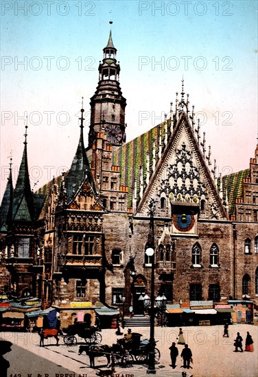 The city hall of Wroclaw
