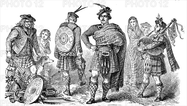 Folk costume from Scotland