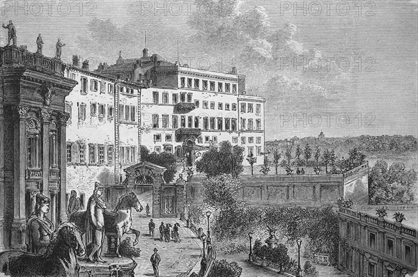 The Palazzo Cassarelli in Rome