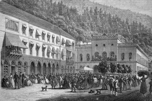 Bad Wildbad with bathhouse and bath hotel