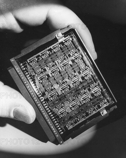 Hand holding circuit panel