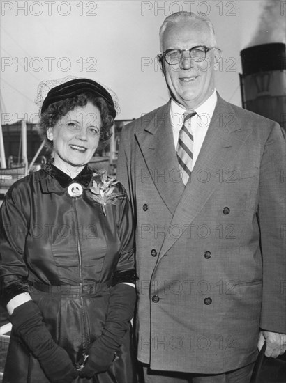 Earl Warren and wife