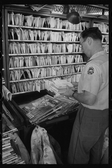 Sorting mail by hand