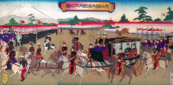 Military Review at Aoyana