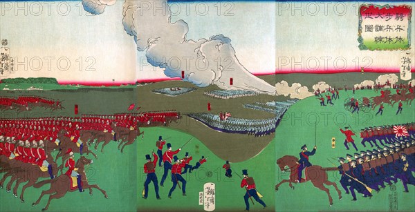 Cavalry, Infantry and Soldiers Retreating