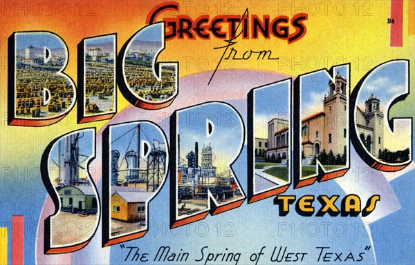 Greetings from Big Spring, Texas