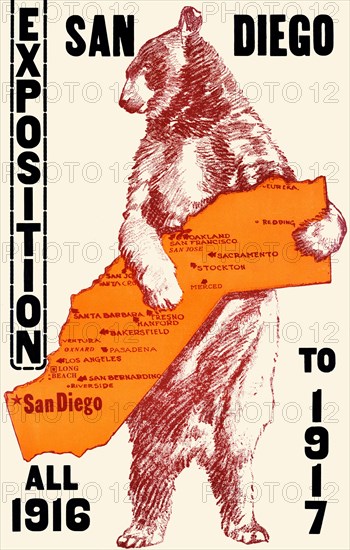 Exposition, San Diego, all 1916 to 1917